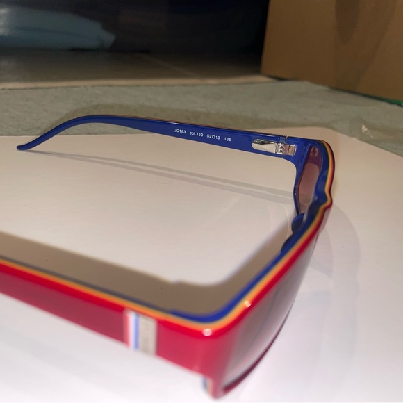 ✨ NOS Just Cavalli JC183 Red & Blue Oval Sunglasses | Pristine NWOT ✨ - Picture 4 of 16